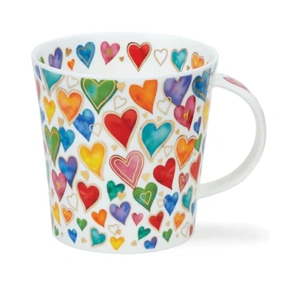 Image of Dunoon Cairngorm Dazzle 0.48 Litre Mug (Hearts)
