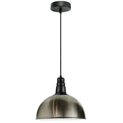 Image of Dc Voltage Single Head Vintage Industrial Hanging Pendant Light with E27 Metal Shade, Perfect for bedrooms, Living Rooms, Dining Areas, Bars, and Restaurants.