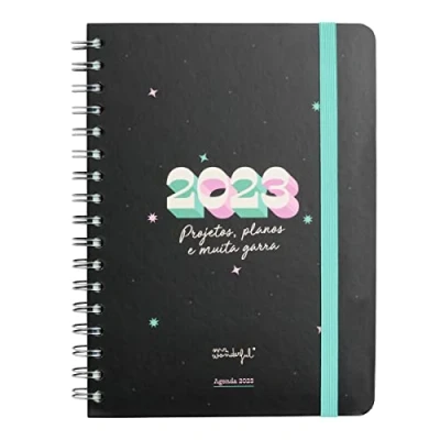 Image of Mr. Wonderful Office 2023 Year Planner Weekly Projetos, Flat and Muita Claw, Black, WOA2212298PTZ0