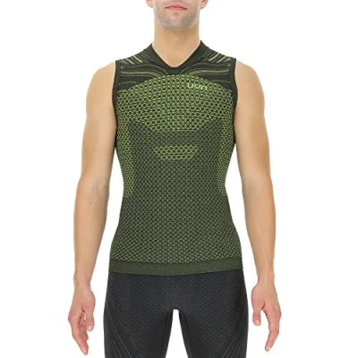 Image of UYN Men&#039;s Coolboost Ow T Shirt, Ultra Lime/Lizard, S UK