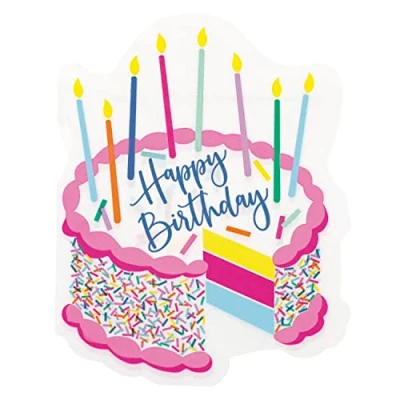 Image of Unique 23552 Paper Napkins 16.5 cm Pink Sprinkles Party 16 Count (Pack of 1), Multicolour, Mittel