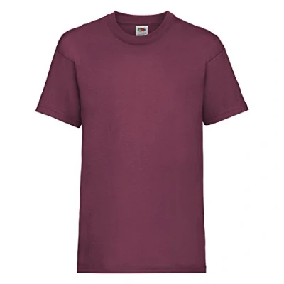 Image of Fruit of the Loom boys&#039; t shirt., Boys&#039;, 61 033 0, burgundy, 164 cm