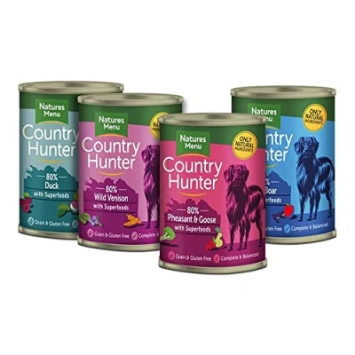 Image of Natures Menu Country Hunter Game Meat Selection Wet Dog Food 400 g x 12
