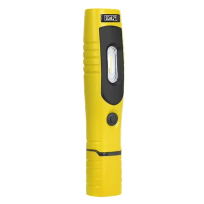 Image of Sealey Rechargeable 360 Inspection Light 7 SMD &amp; 3W LED Yellow Lithium ion