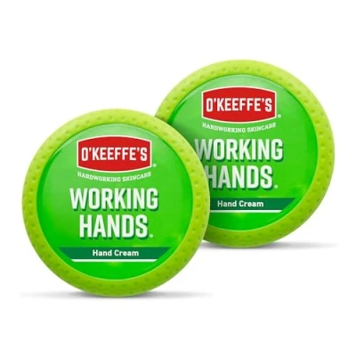 Image of O&#039;Keeffe&#039;s Working Hands, 96g Jar (2 Pack) Hand Cream for Extremely Dry, Cracked Hands Instantly Boosts Moisture Levels, Creates a Protective Layer &amp; Prevents Loss