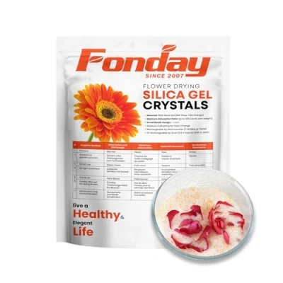 Image of Fonday 2LBS Silica Gel Flower Drying Crystals Fine Color Indicating Reusable,Bead Size