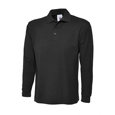 Image of Longsleeve Poloshirt Black XL