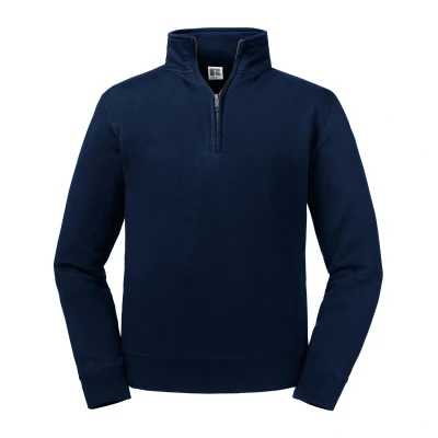 Image of Russell Athletic Mens Authentic Quarter Zip Sweatshirt (French Navy) Size 4XL