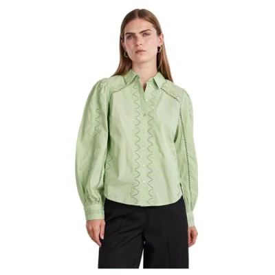 Image of YAS Women&#039;s kenora LS Shirt S. Noos, Quiet Green, XS