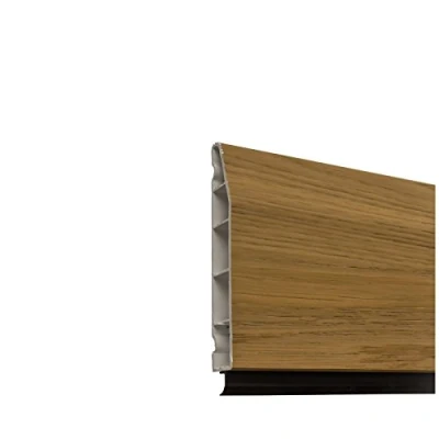 Image of 100mm Roomline Chamfered Skirting Board Realistic Woodgrained Plastic (2.5m) English Oak