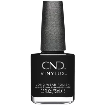 Image of CND Vinylux Long Wear Nail Polish (No Lamp Required), 15 ml, Black, Black Pool