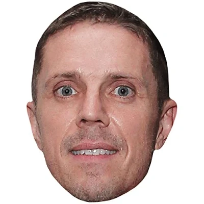 Image of Jake Shears (Smile) Celebrity Mask, Flat Card Face, Fancy Dress Mask