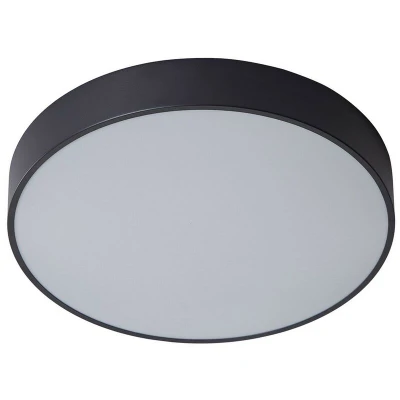 Image of Italux Lighting Modern Led Flush Ceiling Light Black, Warm White 3000K 1800lm