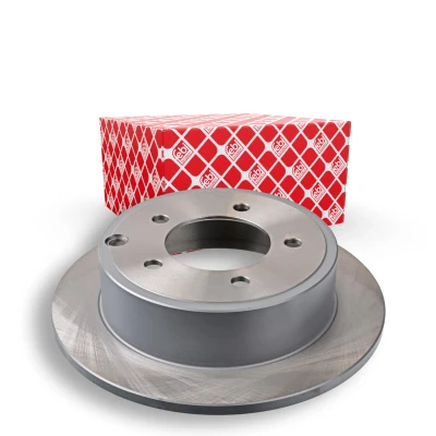 Image of 05105515AA, 5105515AA Brake disc FEBI BILSTEIN 108574 Rear Axle 262mm 10mm 5 Hole 114,3mm solid Coated JEEP: Patriot, Compass