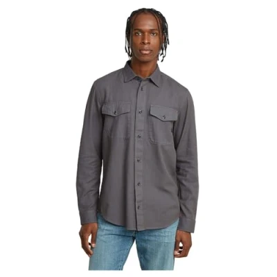 Image of G Star Men&#039;s Marine Slim Shirt, grey (gs gd D24963 D454 C496), M