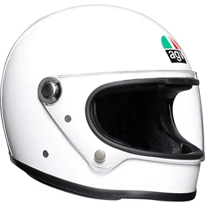 Image of AGV X3000 ECE 22 05 Solid Motorbike Full Face Helmet Legends, Vintage Retro Style, White, XS
