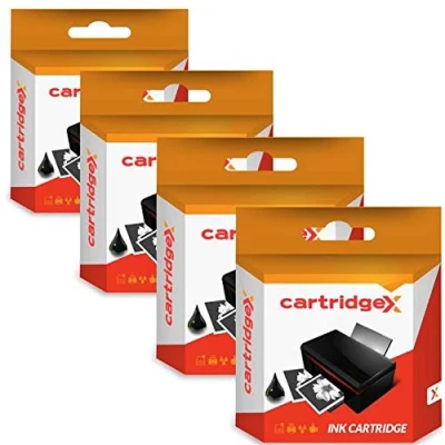 Image of Cartridgex 4 x Black Remanufactured Ink Cartridges Replacement for HP 56 PSC 1311 1312 1315 1315s 1317 1340 1350 1355