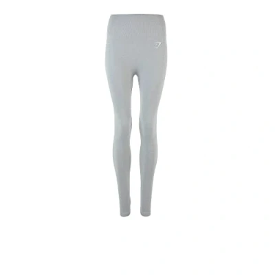 Image of GYMSHARK Vital Seamless Contouring Leggings, Light Grey Marl, Small