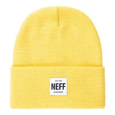 Image of Neff Men&#039;s Lawrence Beanie Hat, Primrose Yellow, One Size