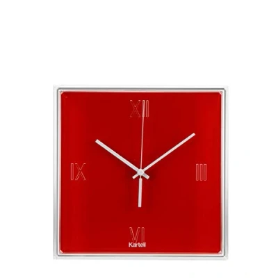 Image of Kartell Tic &amp;, Tac Clock Orange Red