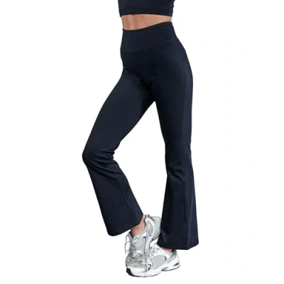 Image of Silky Dance Flared Leggings for Women&#039;s, Black High Waisted Jazz Pants X Large