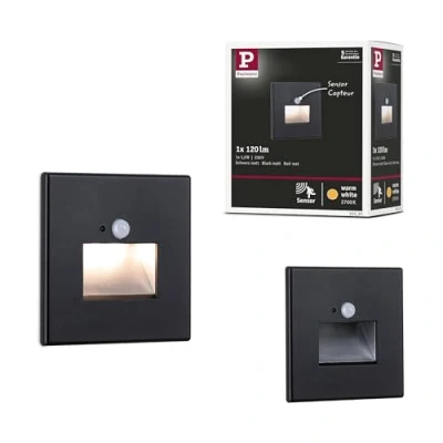 Image of Paulmann Edge Quadro LED Built in Wall Lamp Square Black