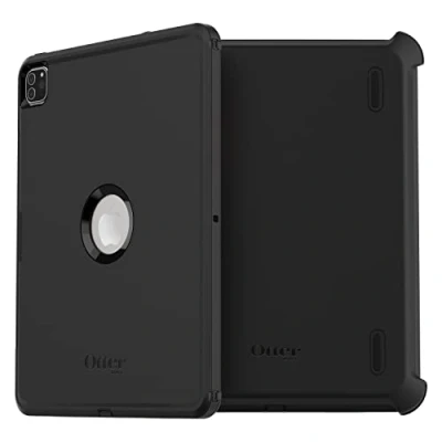 Image of OtterBox Defender Case for iPad Pro 12.9&quot; (3rd gen/4th gen/5th gen/6th gen), Ultra Rugged Protective with built in Screen Protector, 2x Tested to Military Standard, Black, No Retail Packaging