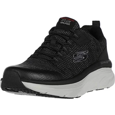 Image of Skechers Men&#039;s D&#039;lux Walker Pensive Sneaker, Black White, 5.5 UK