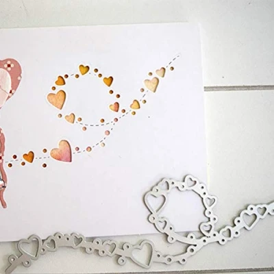 Image of Gemini_mall® Cutting Dies, Love Heart Dies Metal Embossing Stencil For Scrapbooking DIY Album Paper Card Art Craft Decor (Lace Heart)