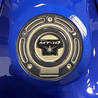 Image of labelbike 3D Sticker in Gel Resin for Motorcycle Tank Cap Protection Compatible with Yamaha MT 10