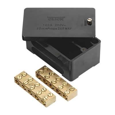 Image of Click Scolmore Essentials Double Pole Junction Box 5mm X 35 Mm2 Wa228