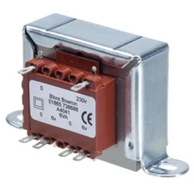 Image of Chassis Transformer 6VA Output 115+115V 6V+6V UK Manufactured
