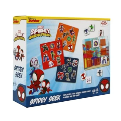 Image of Spidey and his Amazing Friends Seek, Find Spidey, Villains in this Fun Hide &amp; Seek Game for Marvel Fans, Great Gift, 2 4 Players, Ages 3+ Years