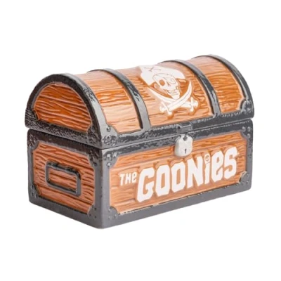 Image of Grupo Erik The Goonies Cookie Jar With Lid Biscuit Tin 8 x 5.3 4.8 inches 20.3 13.5 12.2 cm Sweet Kitchen Decor Airtight Food Storage Container Merchandise