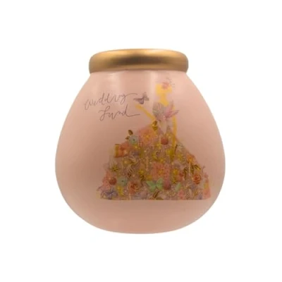 Image of Pot Of Dreams Ceramic Money Smash Box Savings Jar Wedding Fund Pink