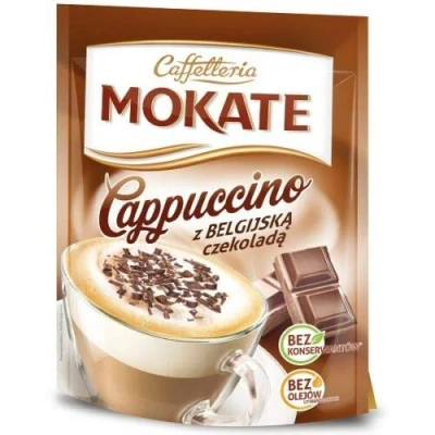 Image of Mokate Cappuccino Chocolate Flavor 110 g Classic hot Drink Cafeteria 1 Pack