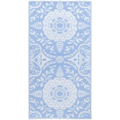 Image of vidaXL Outdoor Carpet ARAKIL Baby Blue 80x150 cm PP
