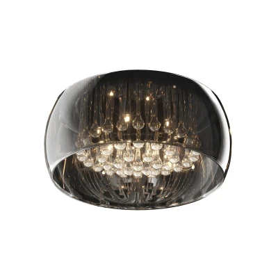 Image of Crystal Ceiling Light, Glass, 6x G9