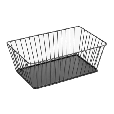 Image of Olympia Wire Food Display Tray Rectangular Black 280x180x100mm