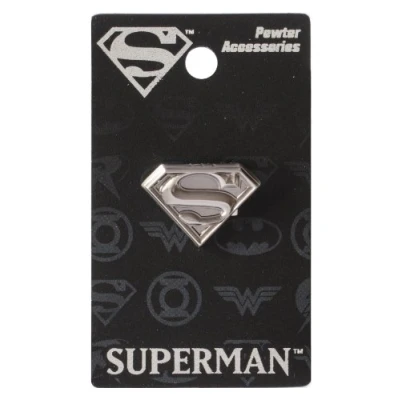Image of DC Superman Logo Pewter Lapel Pin