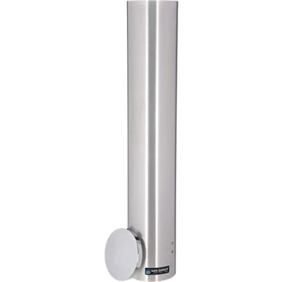 Image of San Jamar C4400PF Stainless Steel Pull Type Foam Cup Dispenser, 23 1/2&quot; Length