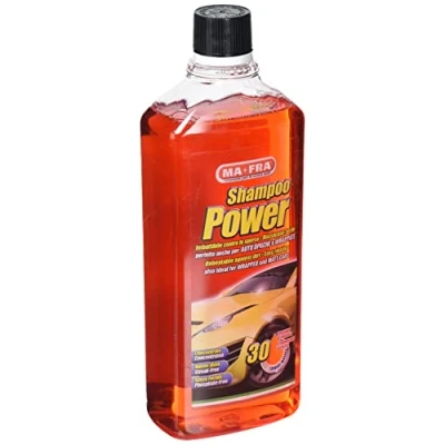 Image of Ma Fra, Power Shampoo, Concentrated, Degreasing Car Cleaner, Easy to Rinse, Leaves No Residue or Halos, Allows 30 Washes, 1000 ml