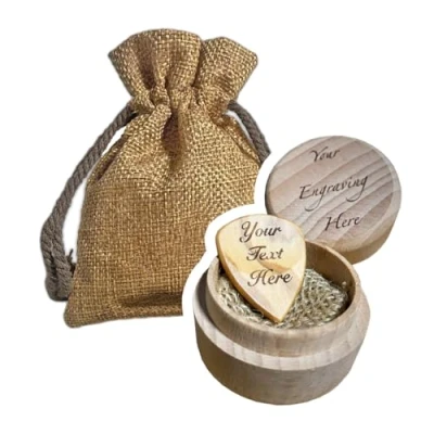 Image of Olivewood Personalised Custom Engraved Wooden Guitar Plectrum Gift Pick in Presentation Box