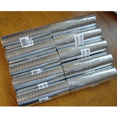 Image of 10 x Silver Serpentine Streamers 18 Throws