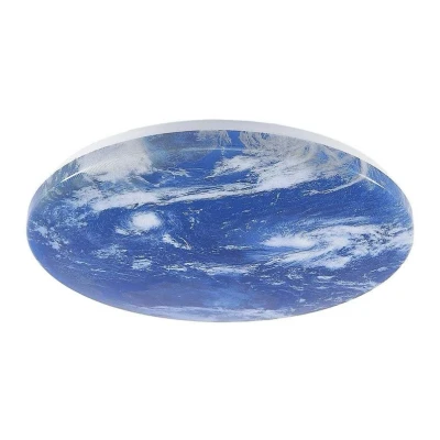 Image of Lindby LED ceiling light Gaios Ø 38 cm, blue, CCT, dimmable