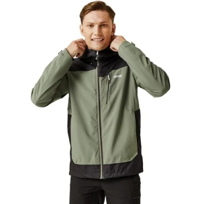 Image of Regatta Mens Highton Stretch III Waterproof Hooded Walking Jacket L