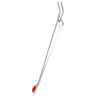 Image of Merriway BH04850 (10 Pcs) Single Pegboard Hook 225 mm Heavy Duty to Fit 25 Pack of 10 Pieces