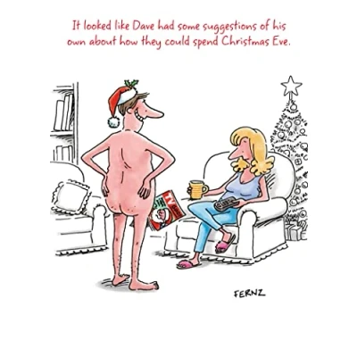 Image of Fernz Dave&#039;s Suggestions Funny Christmas Greeting Card Humour Xmas Cards LAHX0002