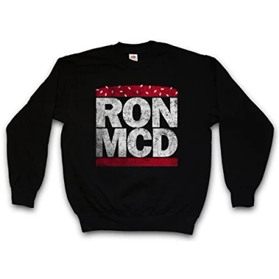 Image of Urban Backwoods Ron MCD Sweatshirt Pullover Sweater Sizes S 3XL Black