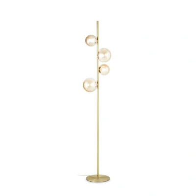 Image of Perlage 4 Light Multi Arm Floor Lamp Brass